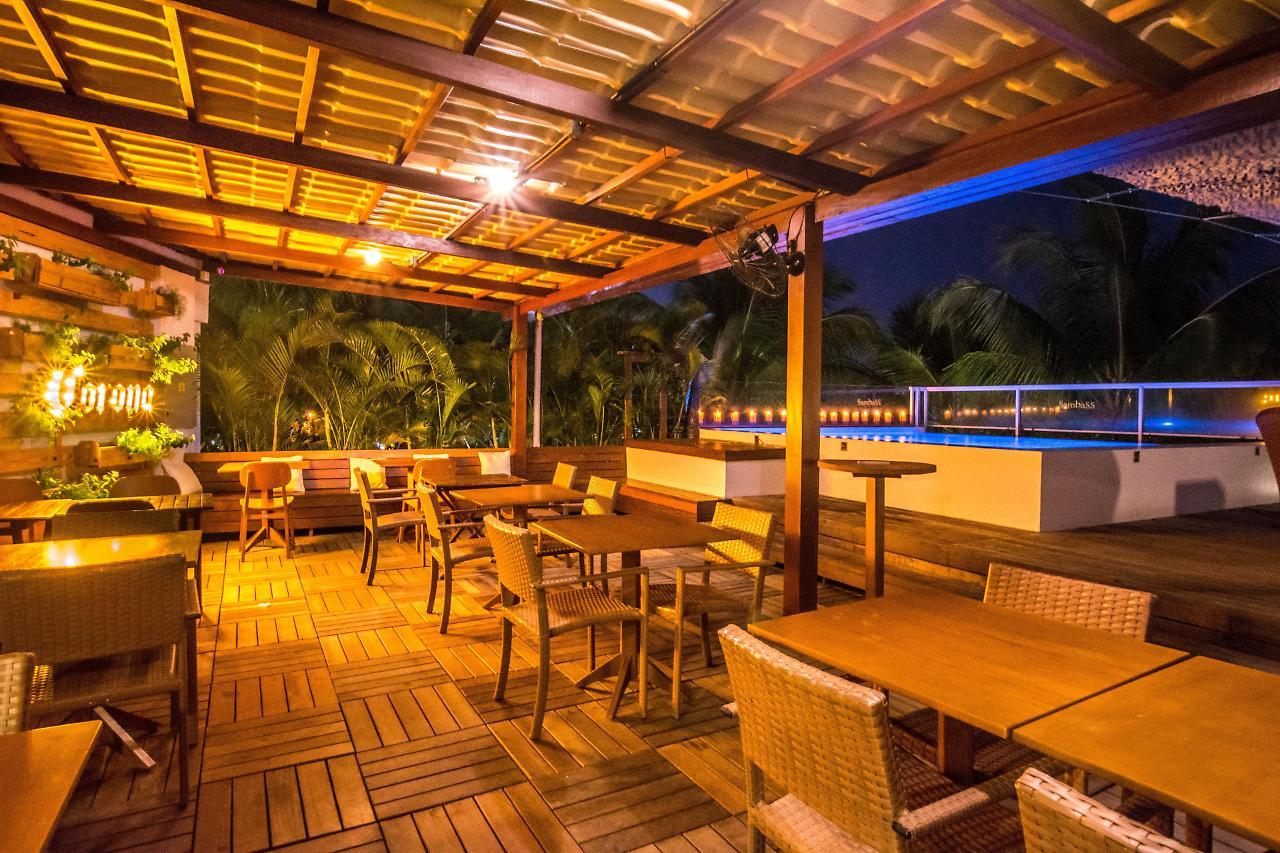 מורו דה סאו פאולו Sambass Lounge Beach Cafe & Pousada מראה חיצוני תמונה
